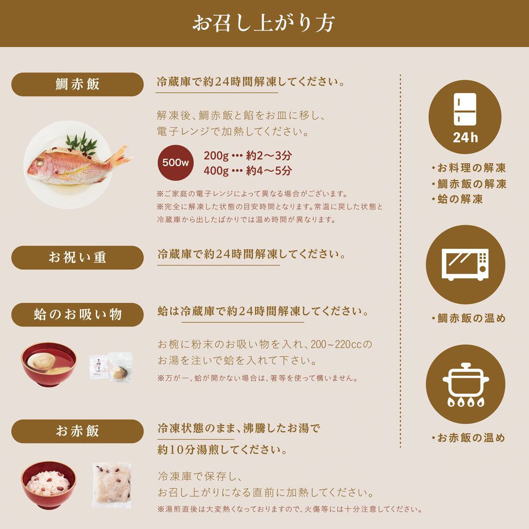 oiwaiyasan　日本料理神谷監修　鯛赤飯(大)　お祝い膳　一段重