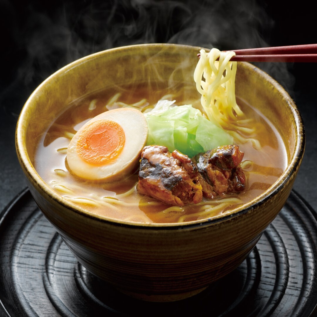 生麺 黒豚角煮味噌（ラーメン4食スープ付き、黒豚角煮4袋）