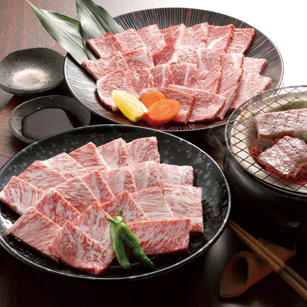 宮崎牛 5等級 焼肉 ロース肉・肩ロース肉 各450g