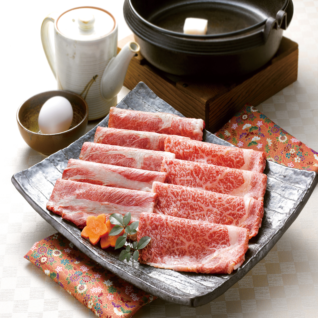 米沢牛“秀屋"（5等級）すきやき肉 リブロース肉、肩ロース肉 各300g
